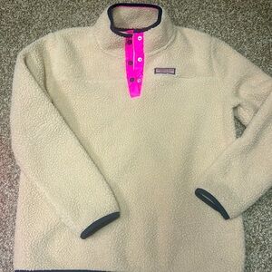 Vineyard vines, girls extra large Sherpa pull over